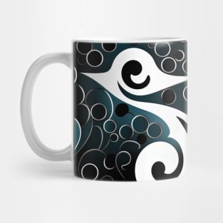 Abstract Swirls and Waves Effect illustration Mug